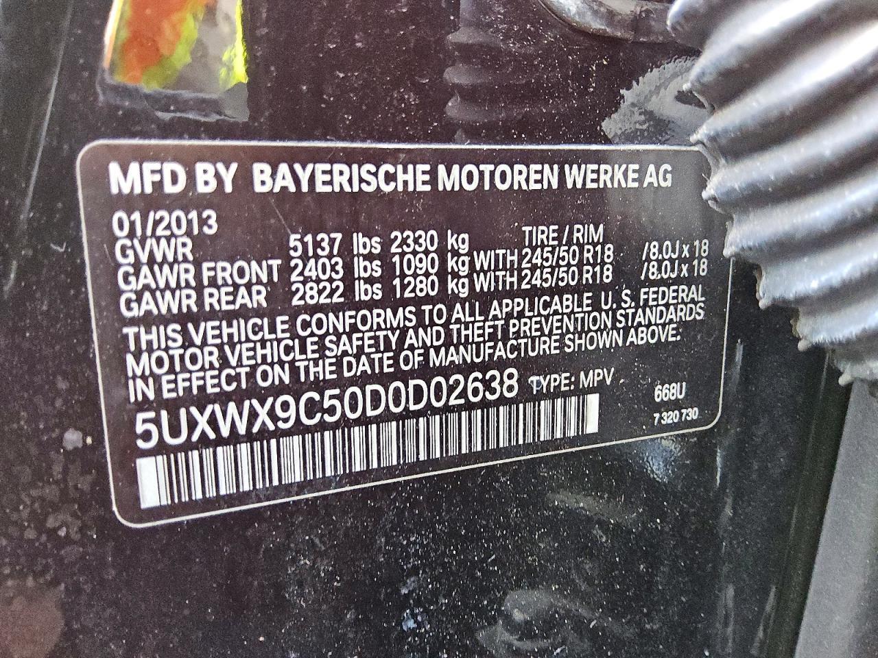 2013 BMW X3 xDrive28I - zdjęcie 12