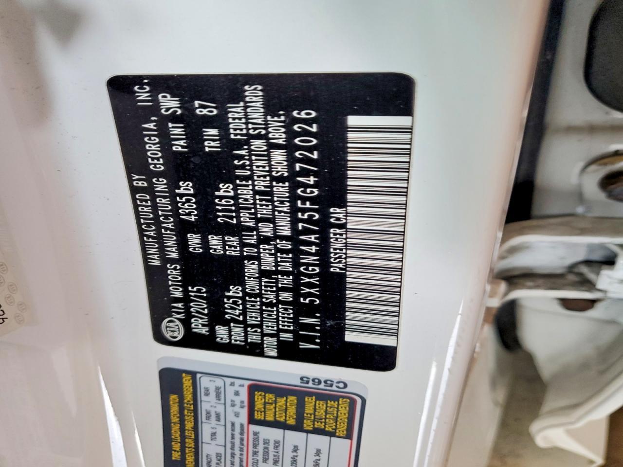 2015 Kia Optima Ex - zdjęcie 12