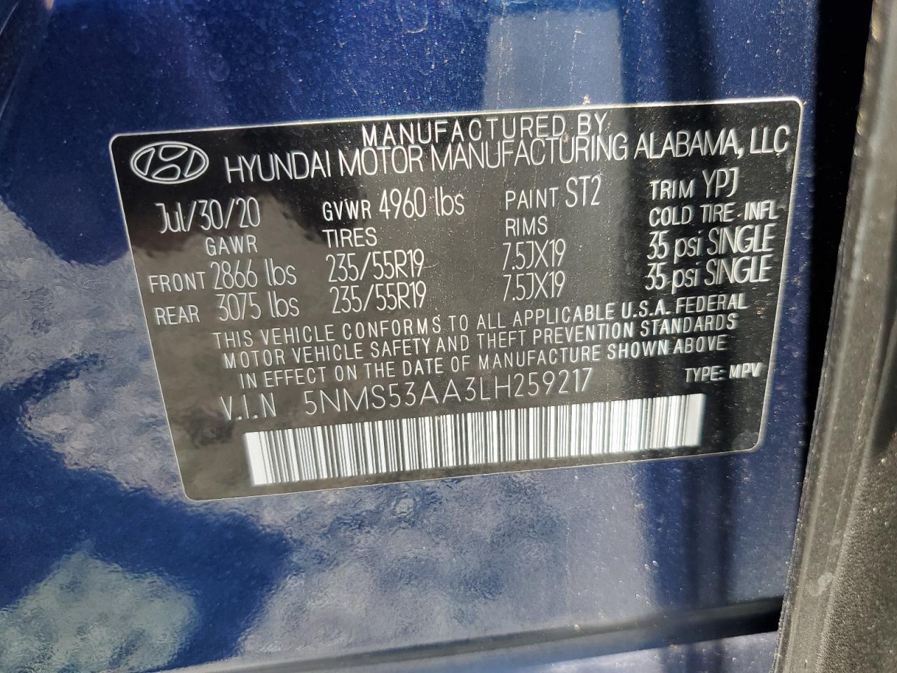 2020 Hyundai Santa Fe Limited 2.0T - zdjęcie 13