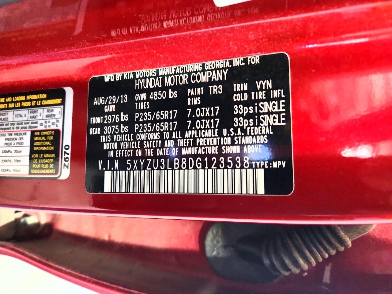 2013 Hyundai Santa Fe Sport 2.4L - zdjęcie 13