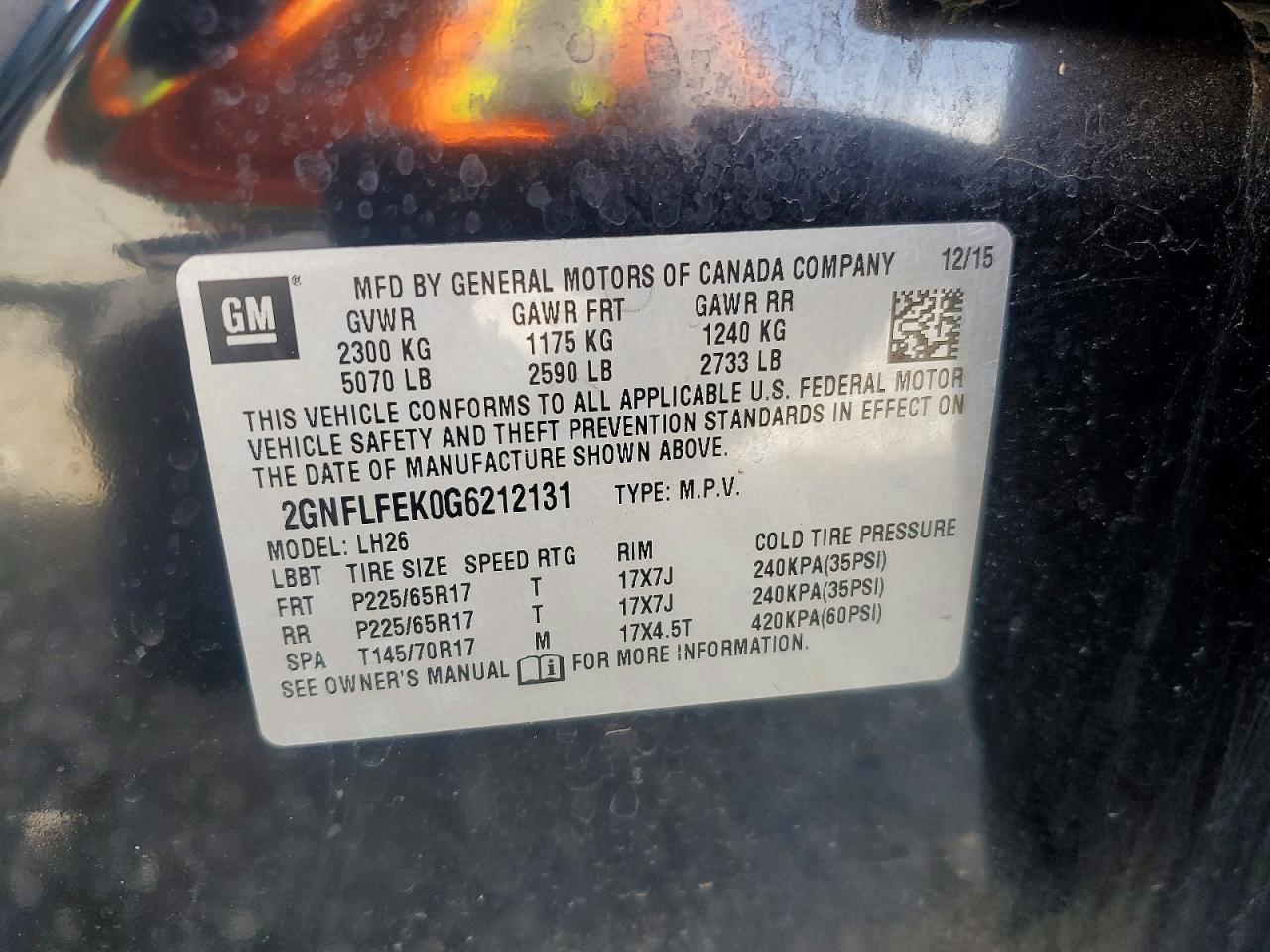 2016 Chevrolet Equinox Lt - zdjęcie 13