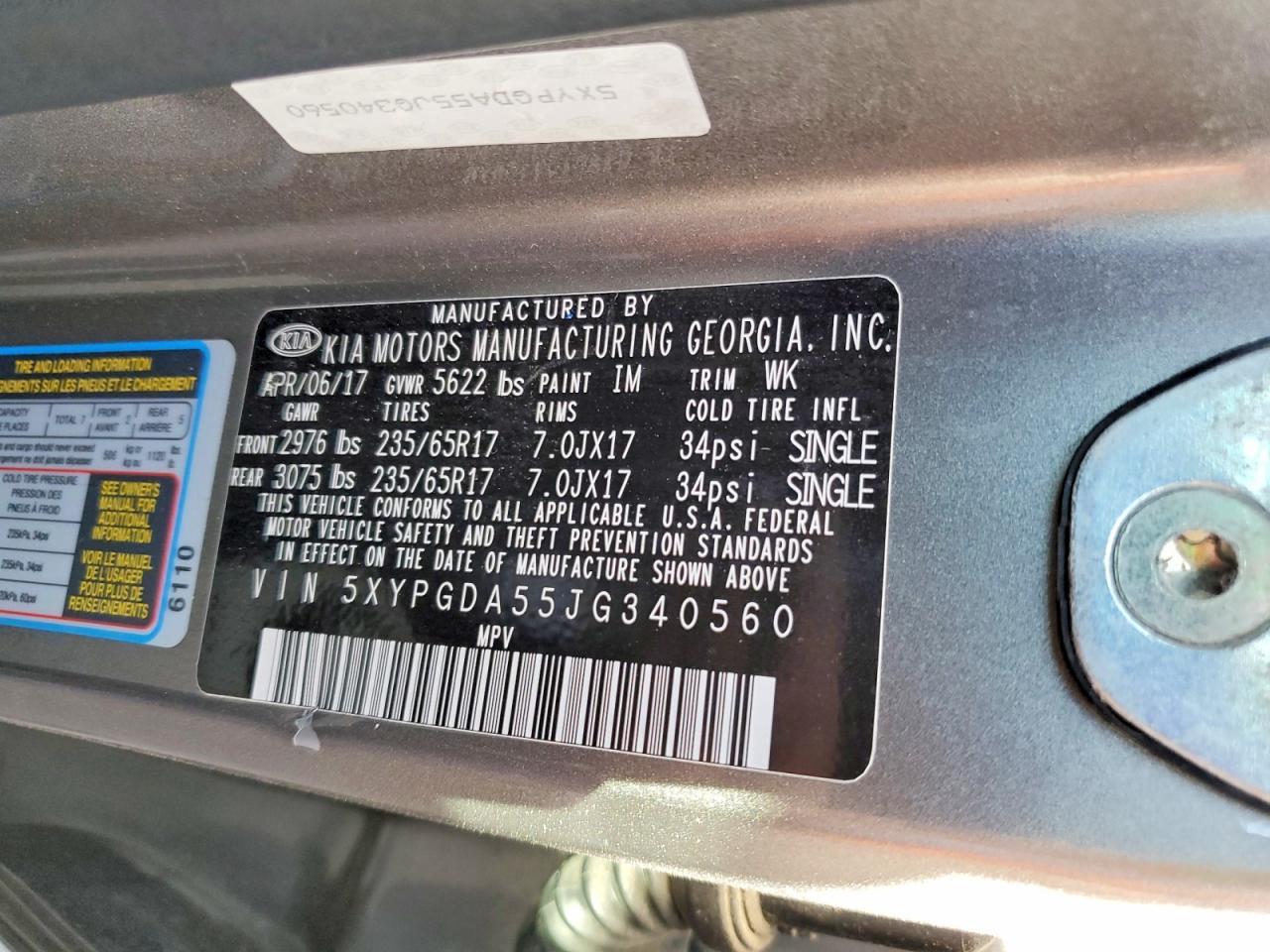 2018 Kia Sorento Lx V6 - zdjęcie 12