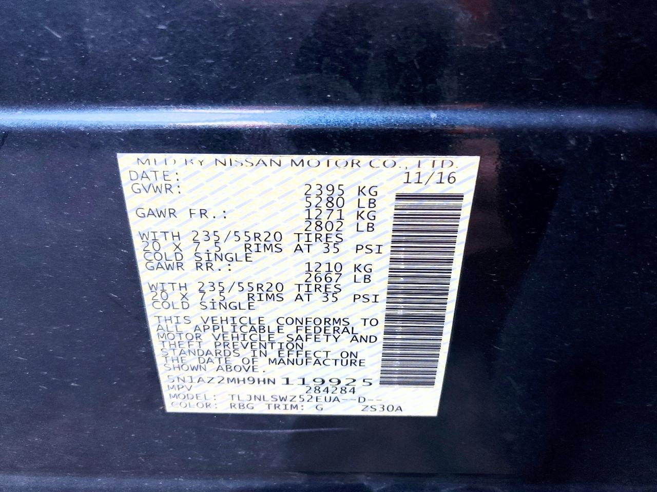 2017 Nissan Murano Platinum - zdjęcie 12