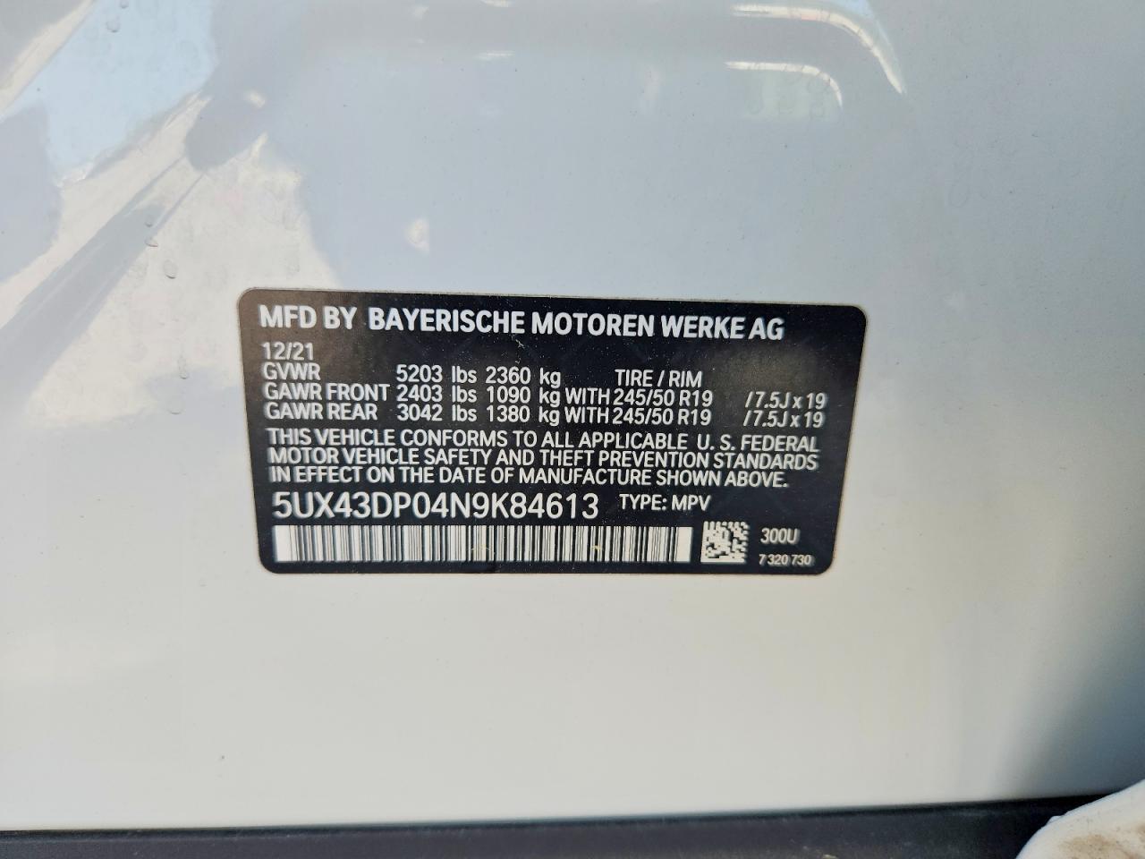 2022 BMW X3 Sdrive30I - zdjęcie 12