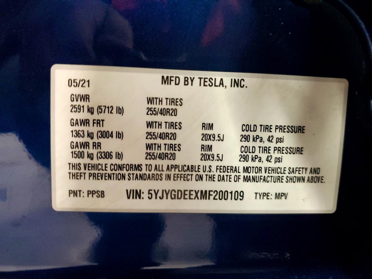 2021 Tesla Model Y - zdjęcie 13