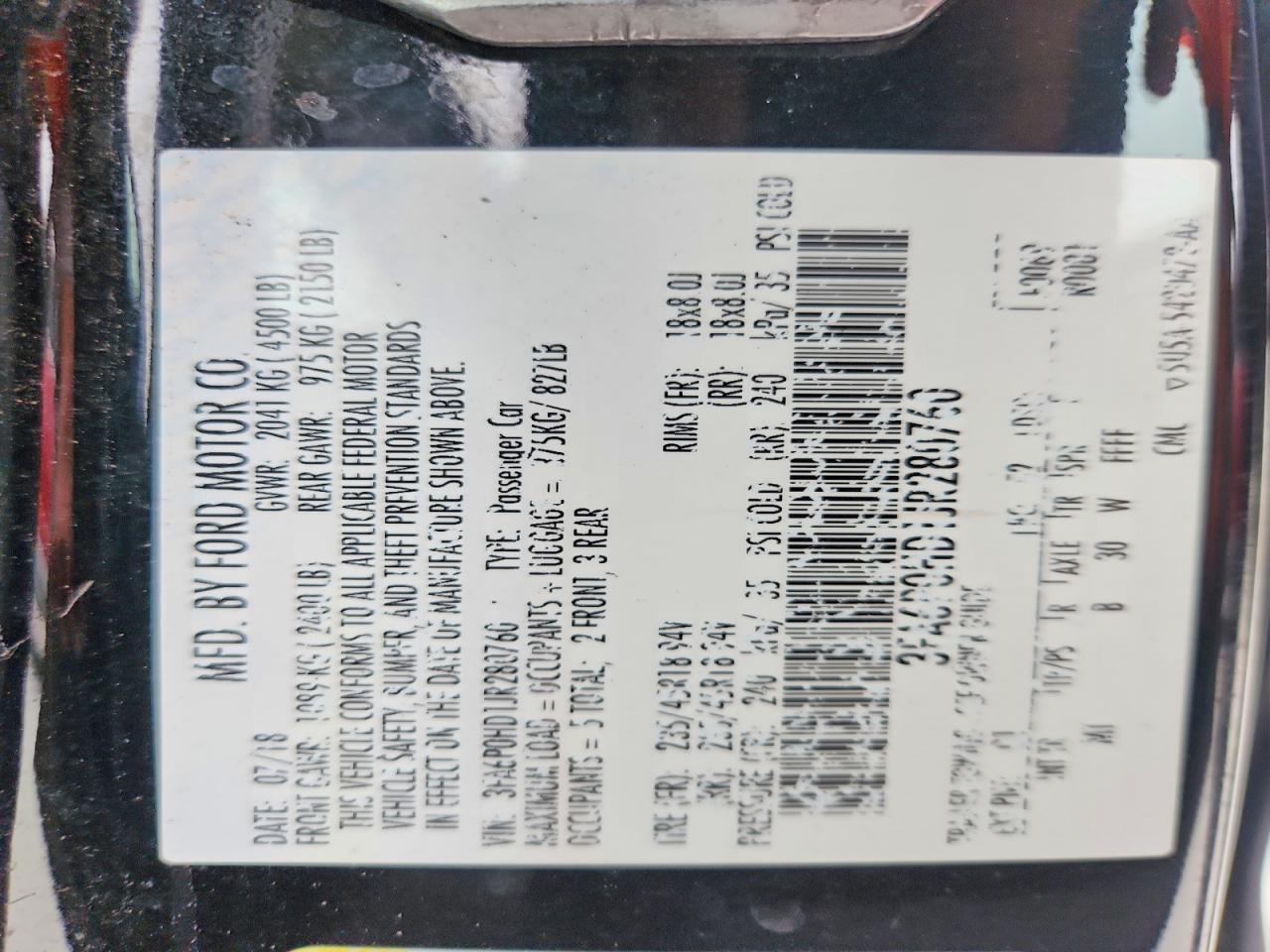 2018 Ford Fusion Se - zdjęcie 12