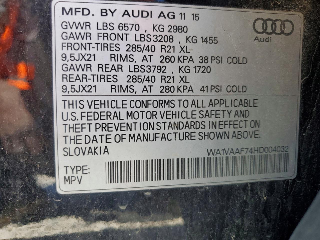 2017 Audi Q7 Prestige - zdjęcie 13