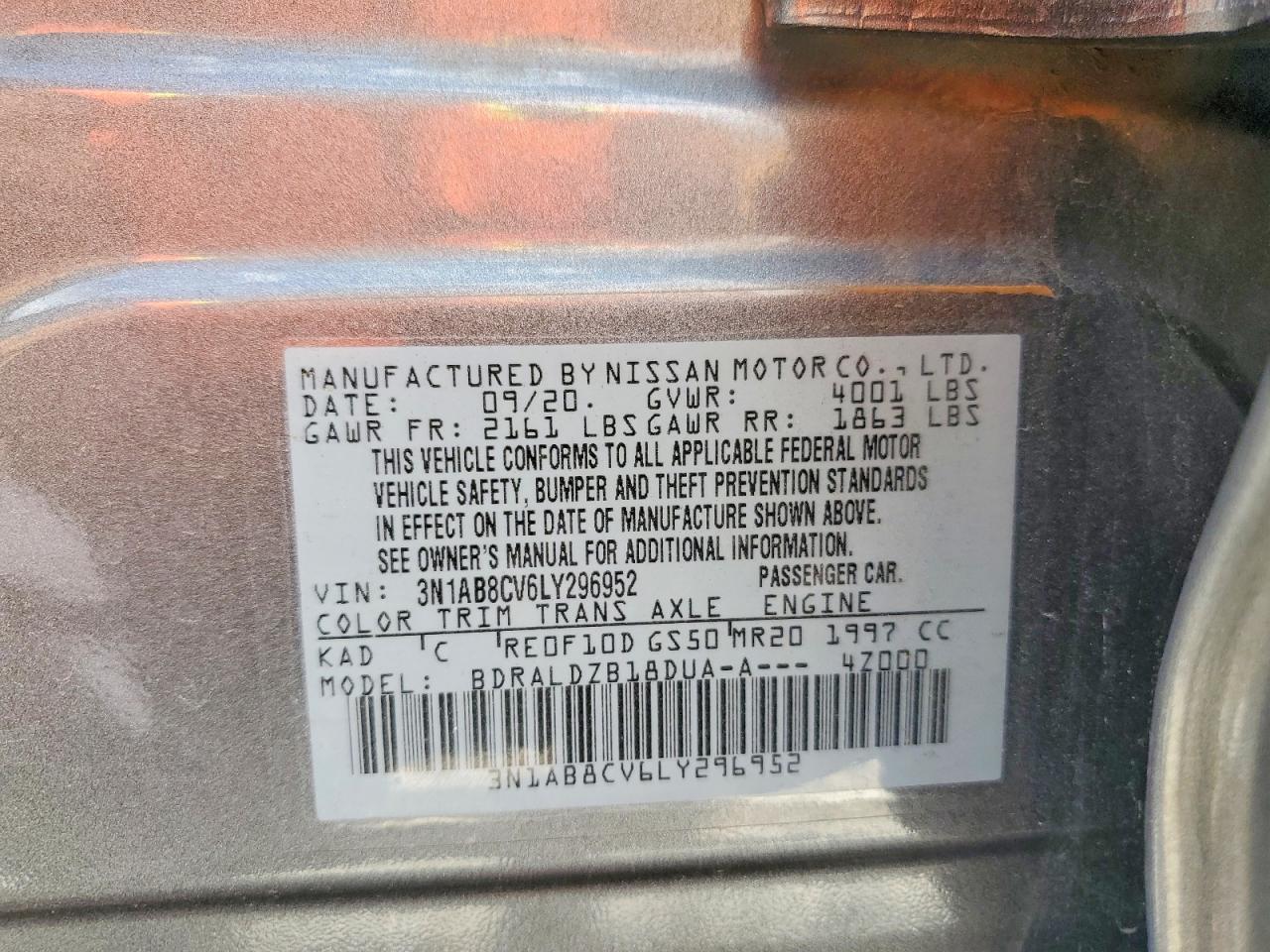 2020 Nissan Sentra Sv - zdjęcie 12