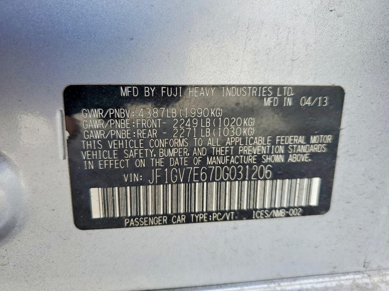 2013 Subaru Impreza Wrx - zdjęcie 12