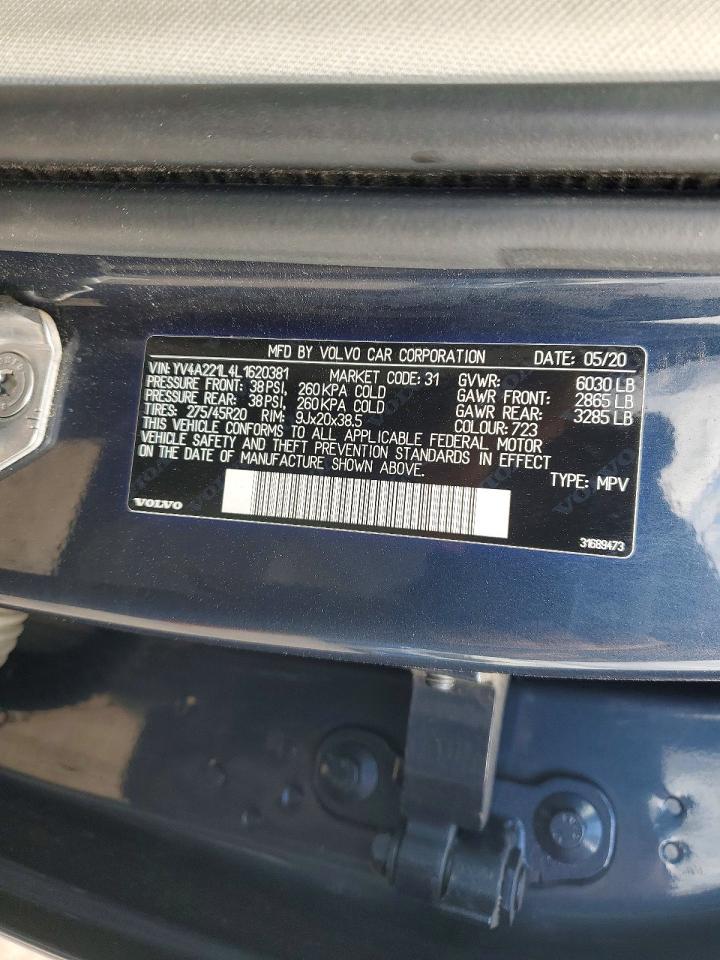 2020 Volvo Xc90 T6 Inscription - zdjęcie 14