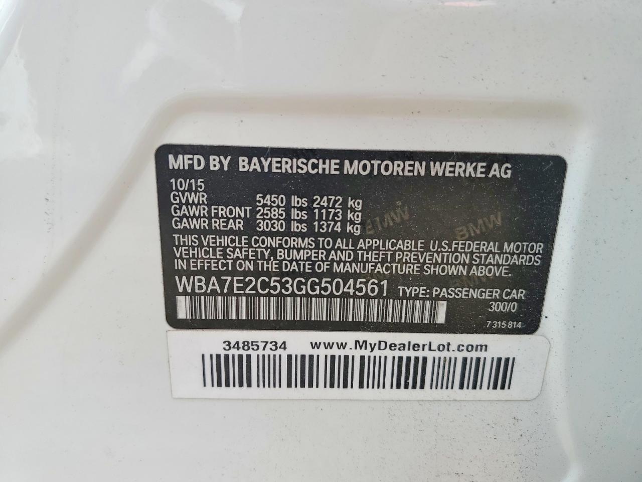 2016 BMW 740 I - zdjęcie 12