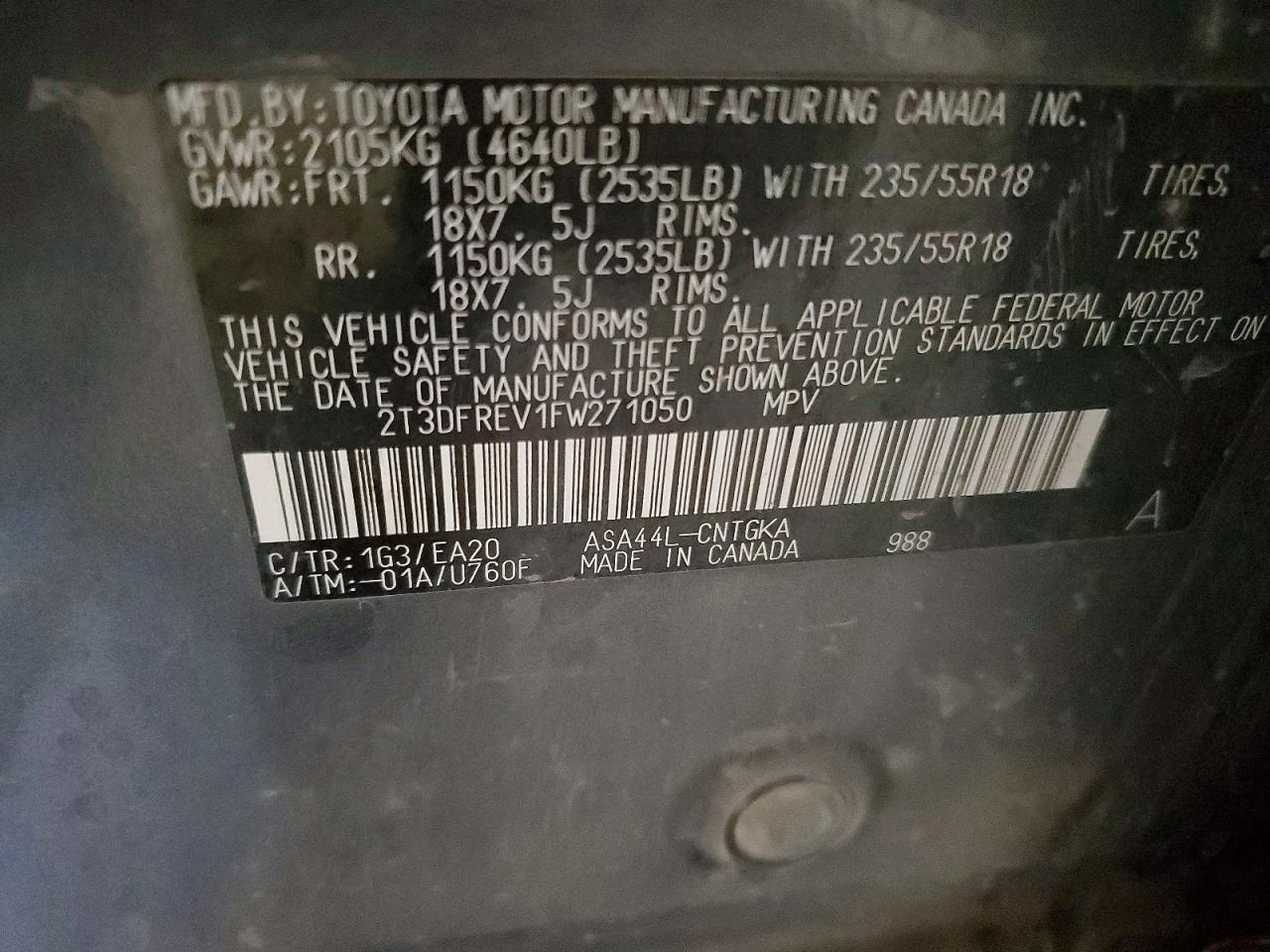 2015 Toyota Rav4 Limited - zdjęcie 13