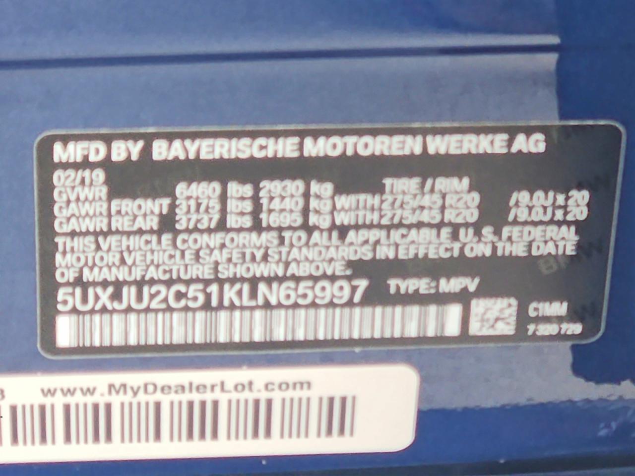 2019 BMW X5 xDrive50I - zdjęcie 12