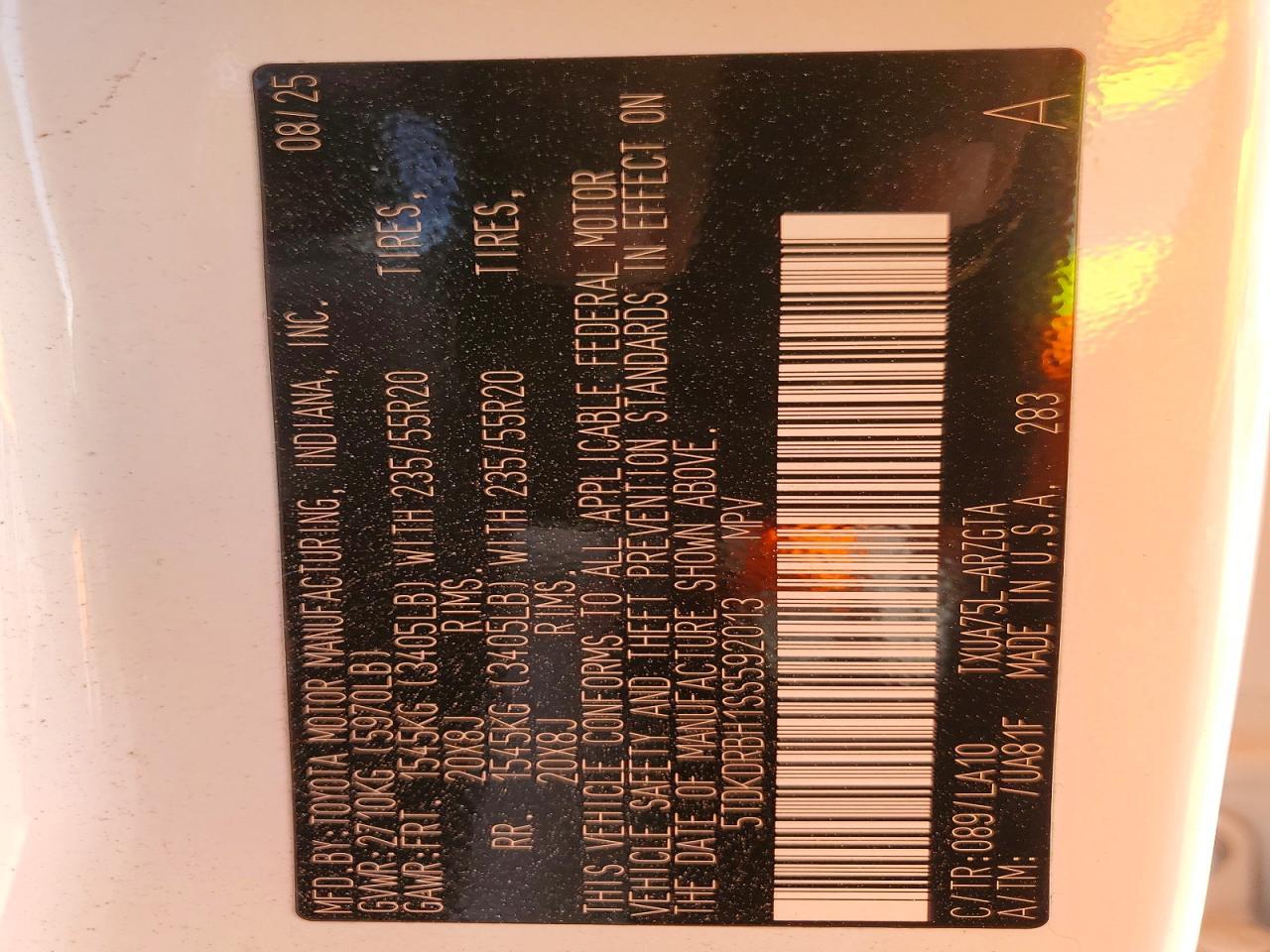 2025 Toyota Highlander Platinum - zdjęcie 13