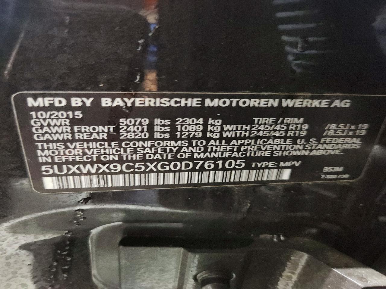 2016 BMW X3 xDrive28I - zdjęcie 13