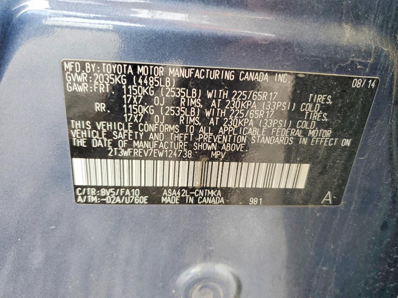 2014 Toyota Rav4 Xle - zdjęcie 13