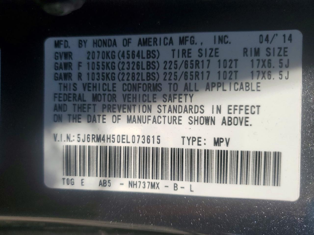 2014 Honda Cr-V Ex - zdjęcie 13