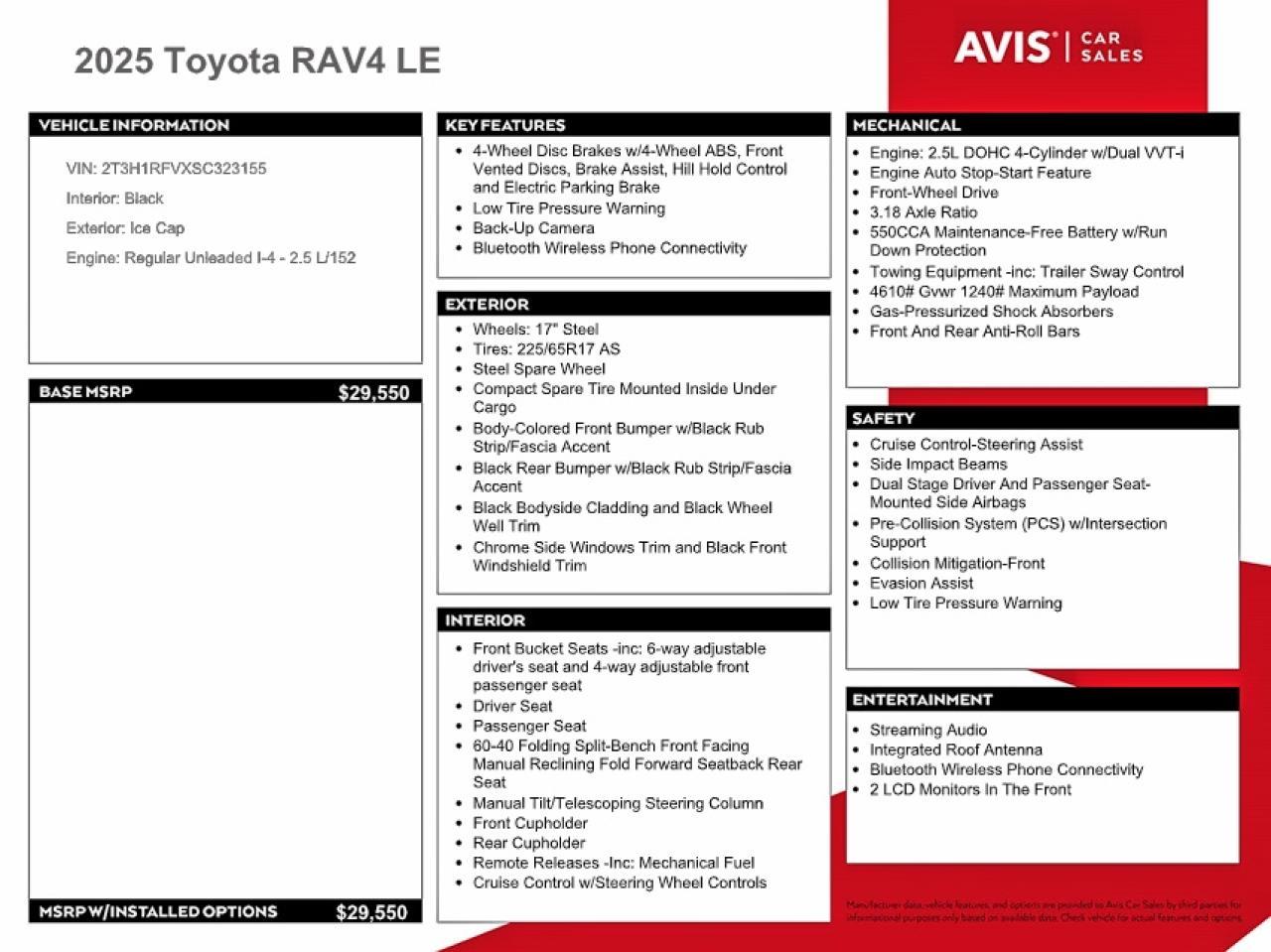 2025 Toyota Rav4 Le - zdjęcie 13