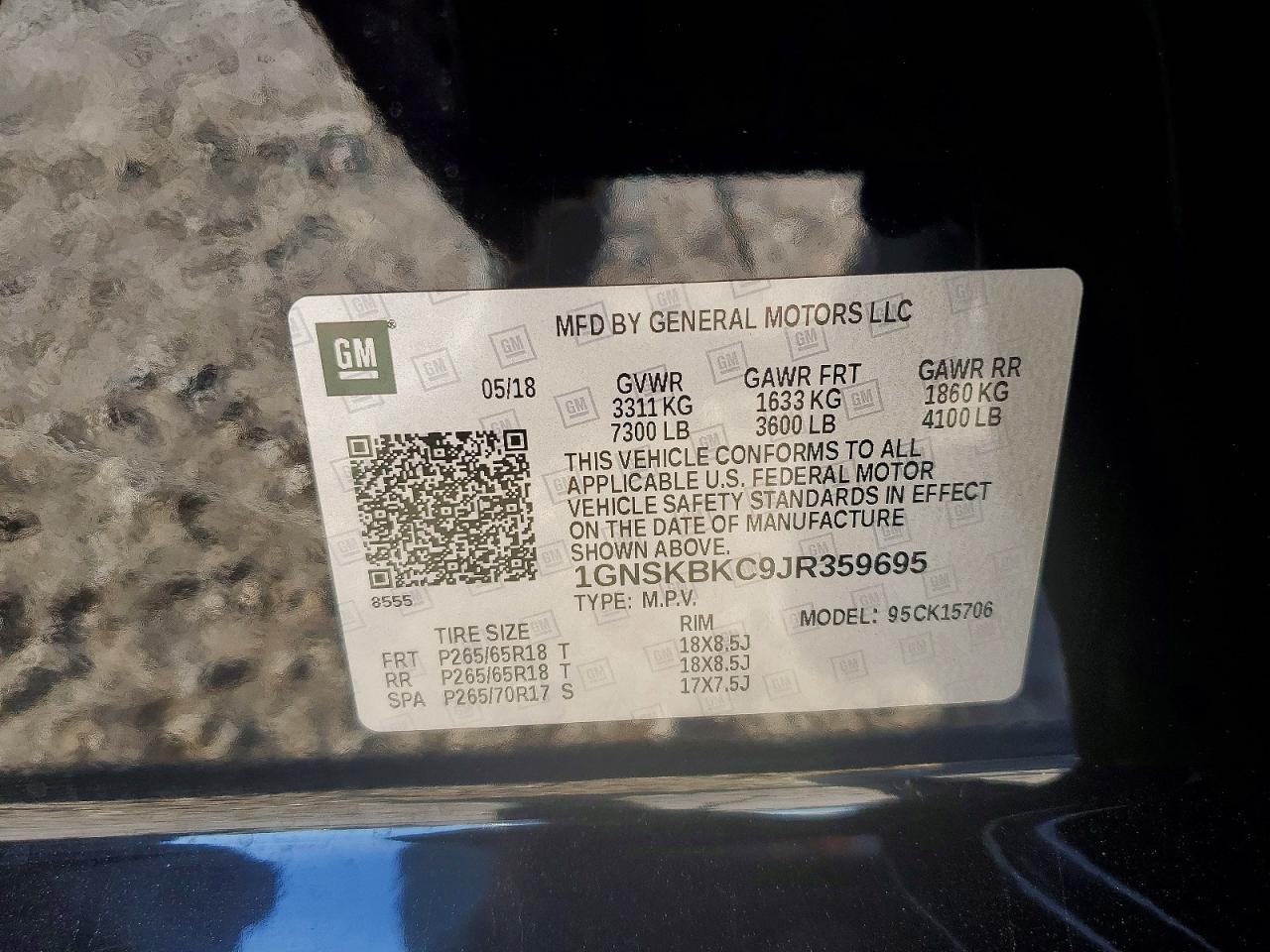 2018 Chevrolet Tahoe K1500 Lt - zdjęcie 13