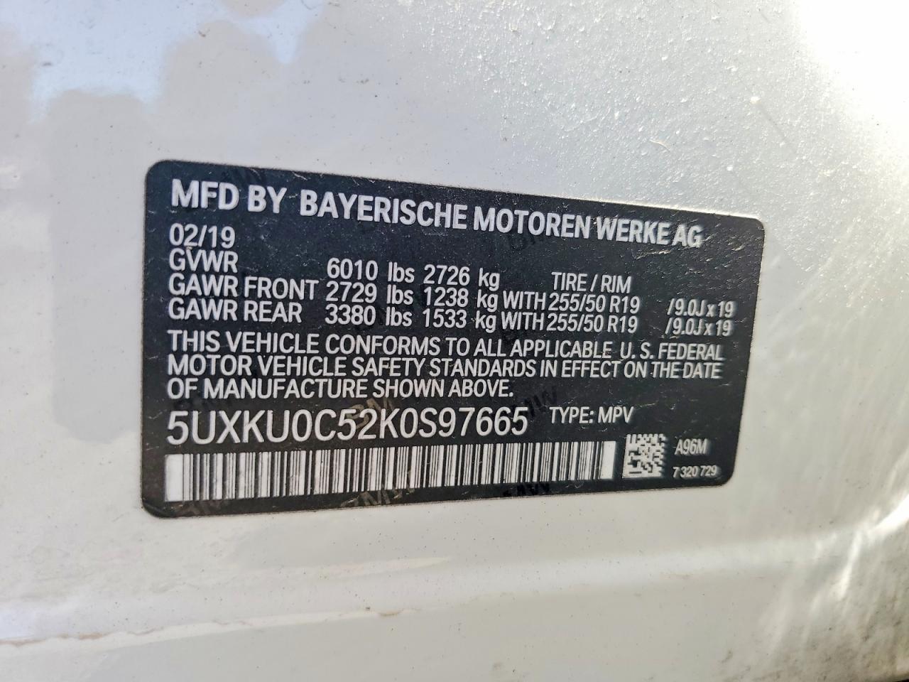 2019 BMW X6 Sdrive35I - zdjęcie 13
