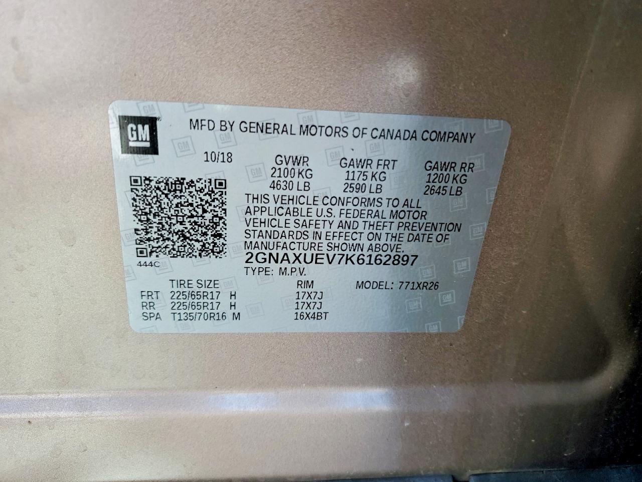 2019 Chevrolet Equinox Lt - zdjęcie 13