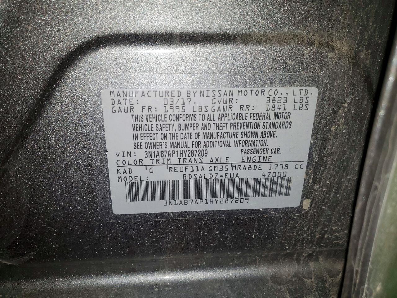 2017 Nissan Sentra Sv - zdjęcie 12