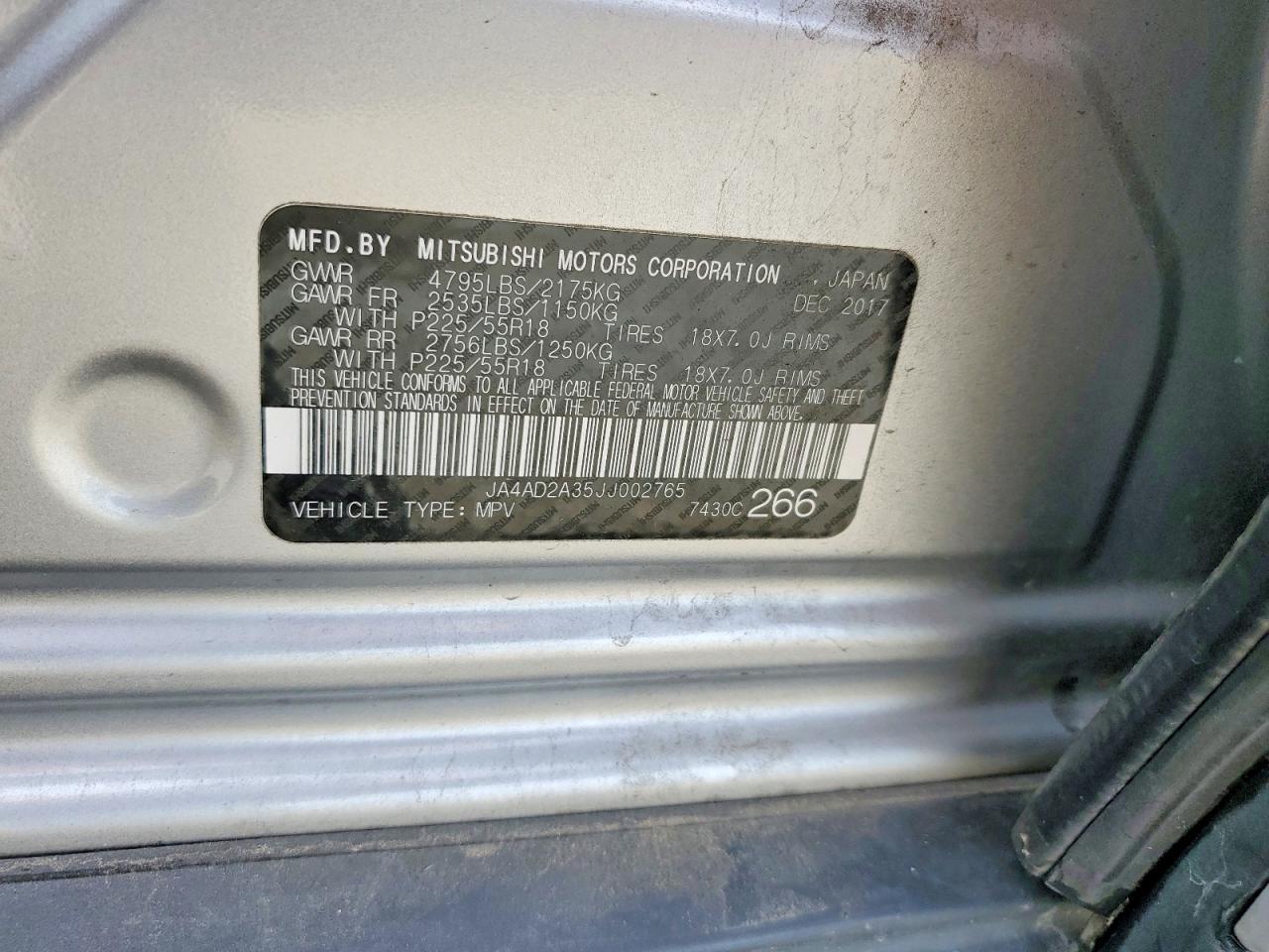 2018 Mitsubishi Outlander Es - zdjęcie 13