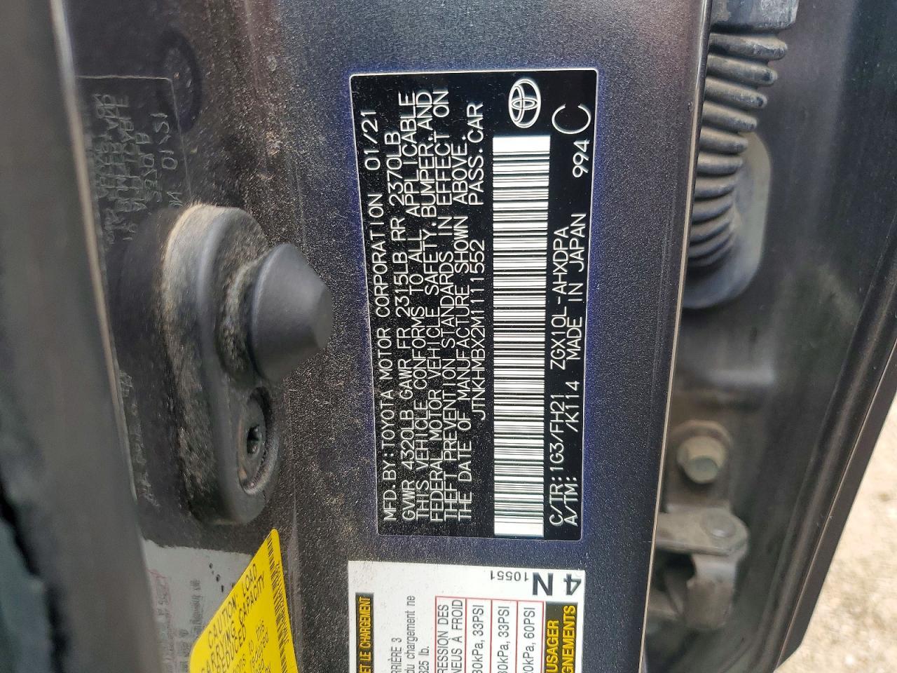 2021 Toyota C-Hr Le - zdjęcie 12