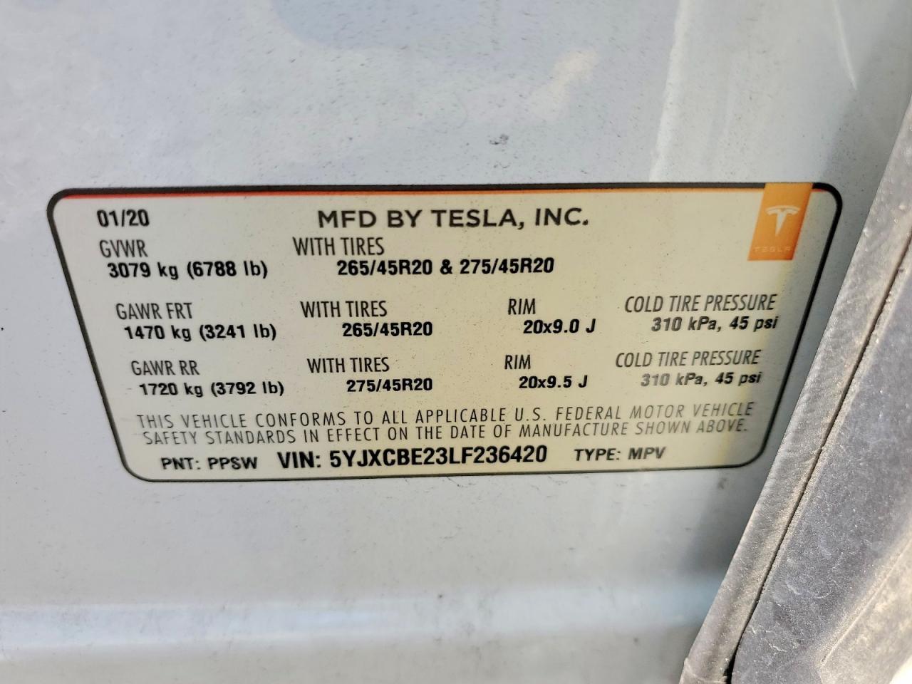 2020 Tesla Model X - zdjęcie 14