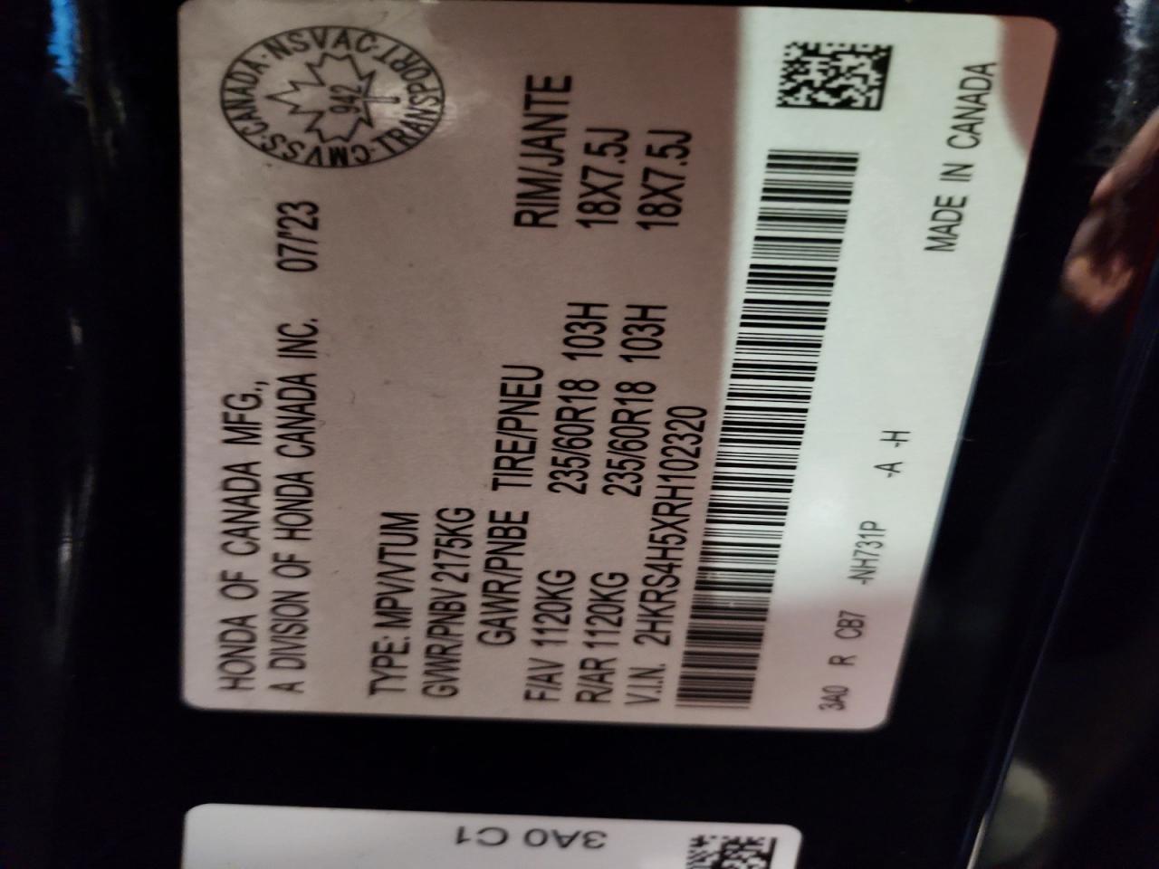 2024 Honda Cr-V Sport - zdjęcie 12