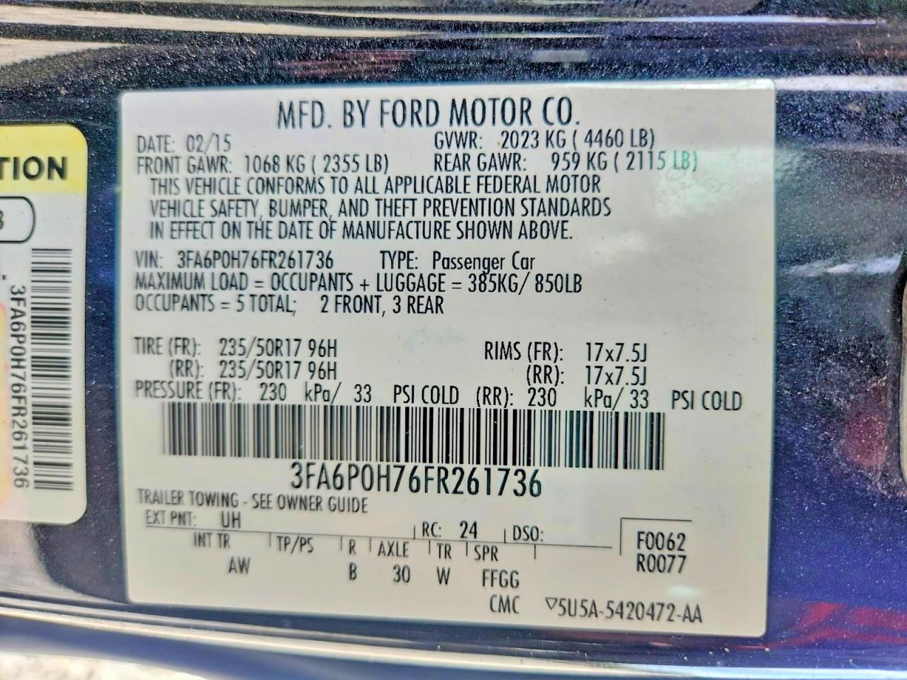 2015 Ford Fusion Se - zdjęcie 12