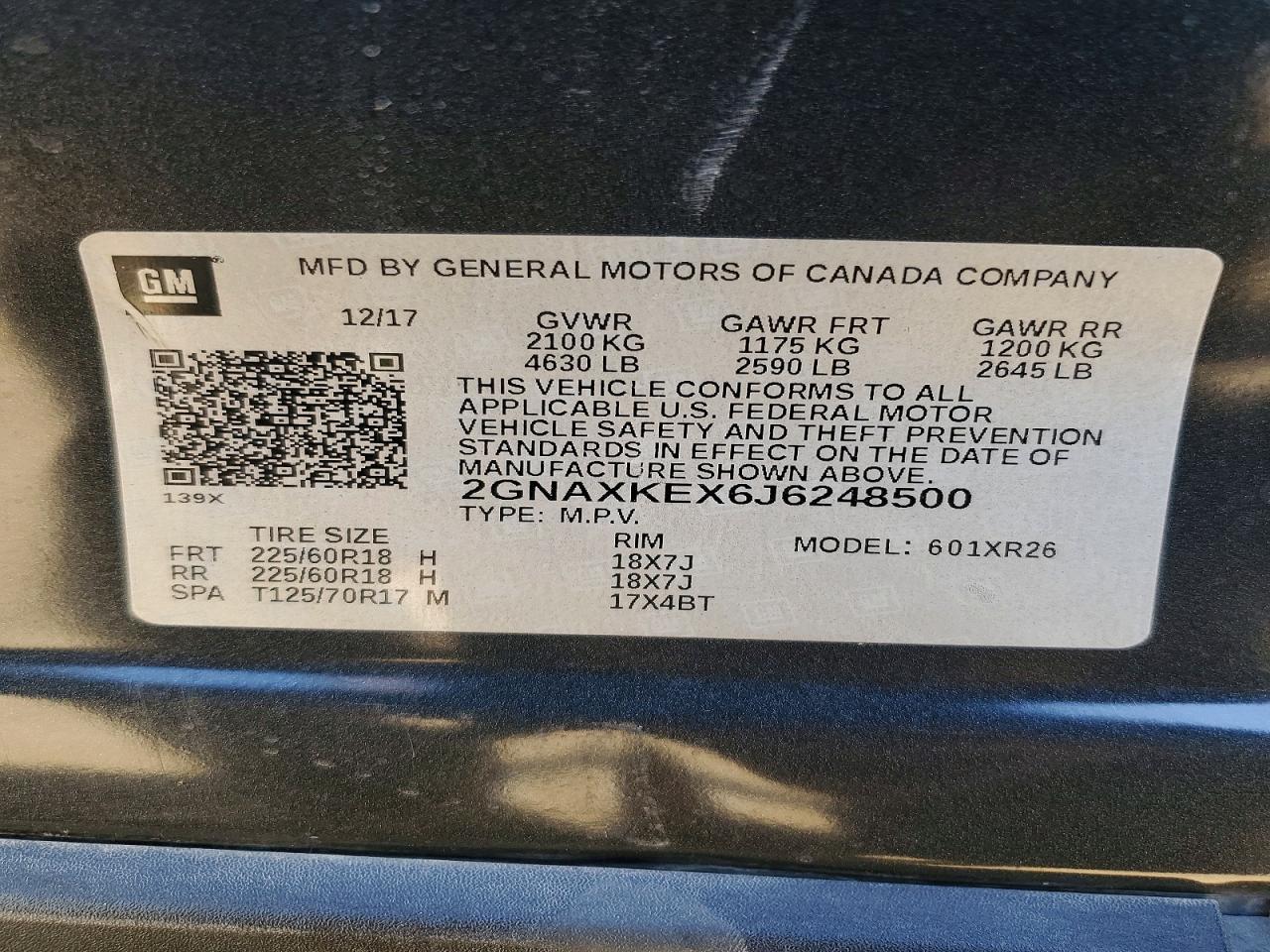 2018 Chevrolet Equinox Lt - zdjęcie 12