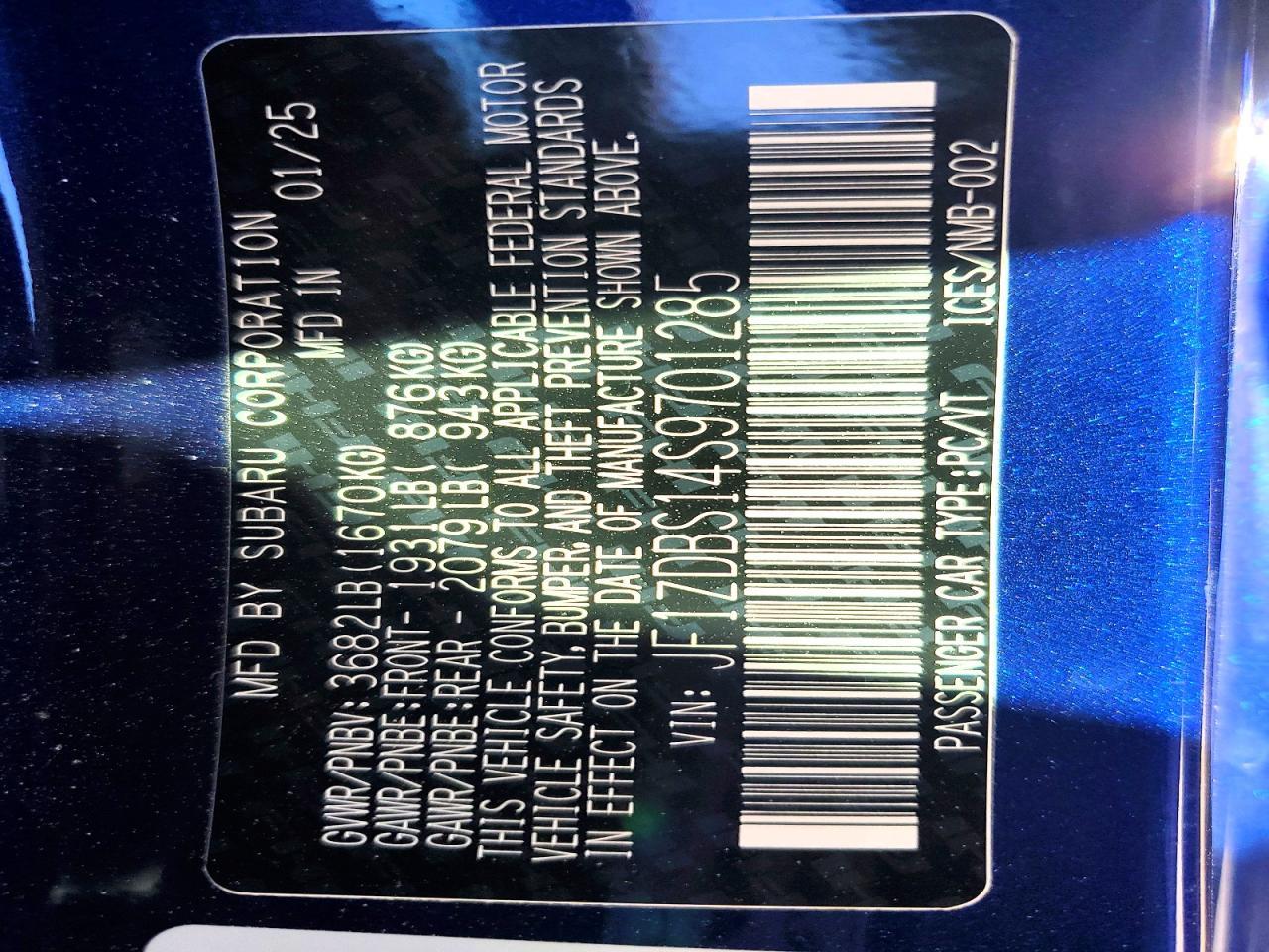 2025 Subaru Brz Ts - zdjęcie 12