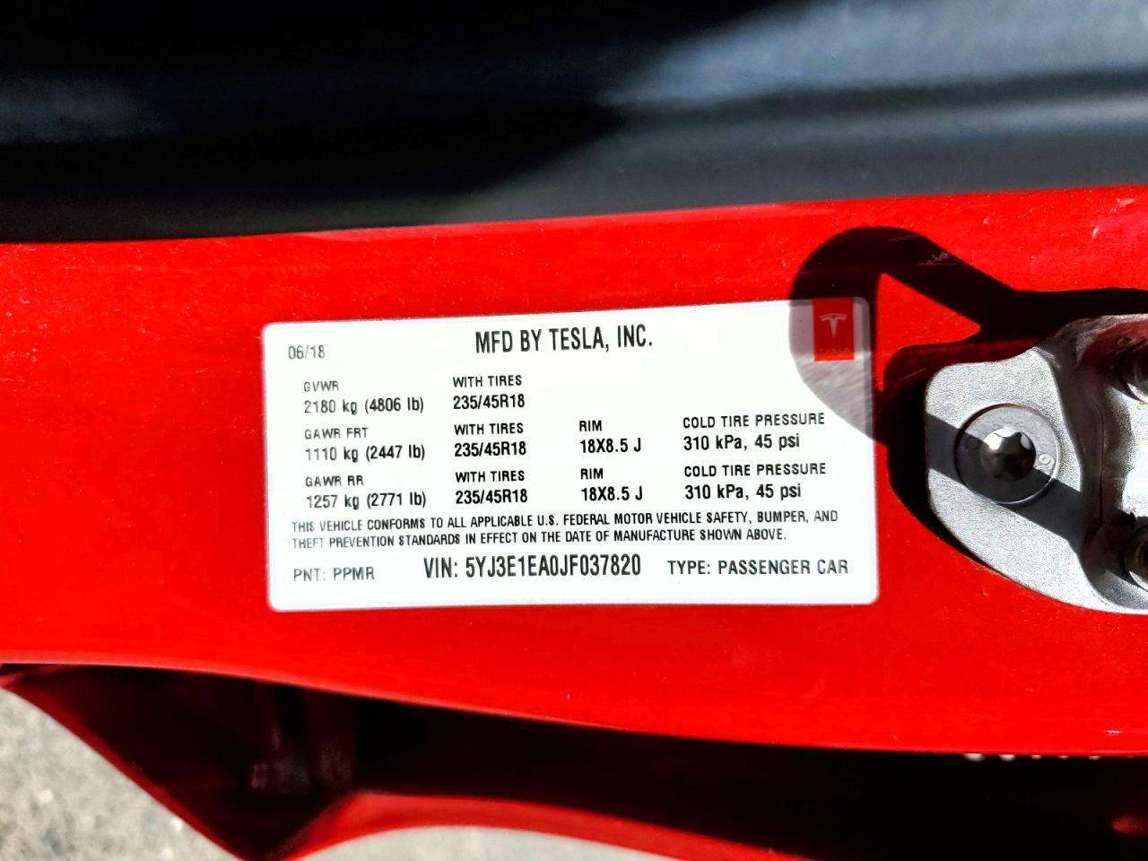 2018 Tesla Model 3 - zdjęcie 12