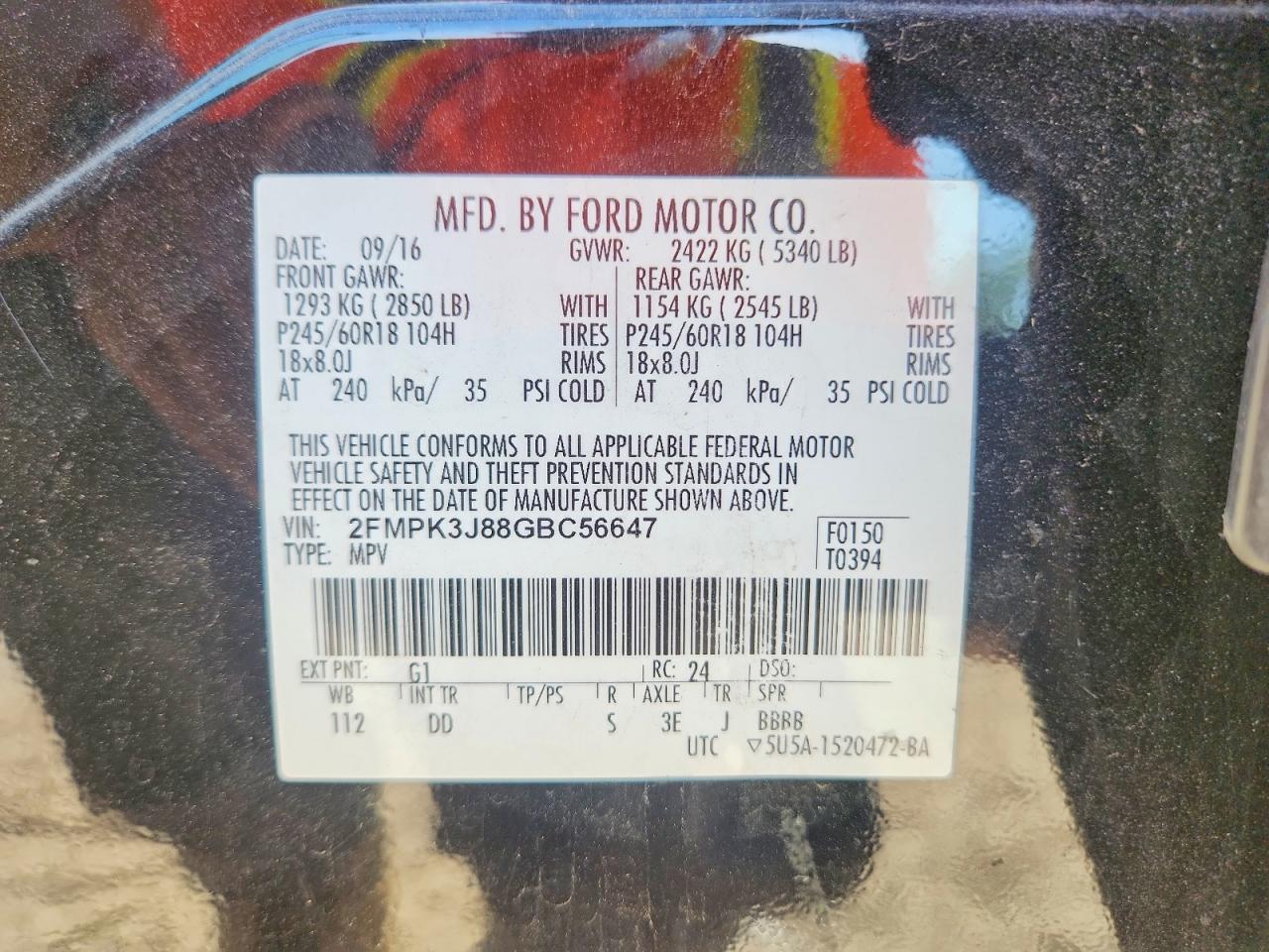 2016 Ford Edge Sel - zdjęcie 14