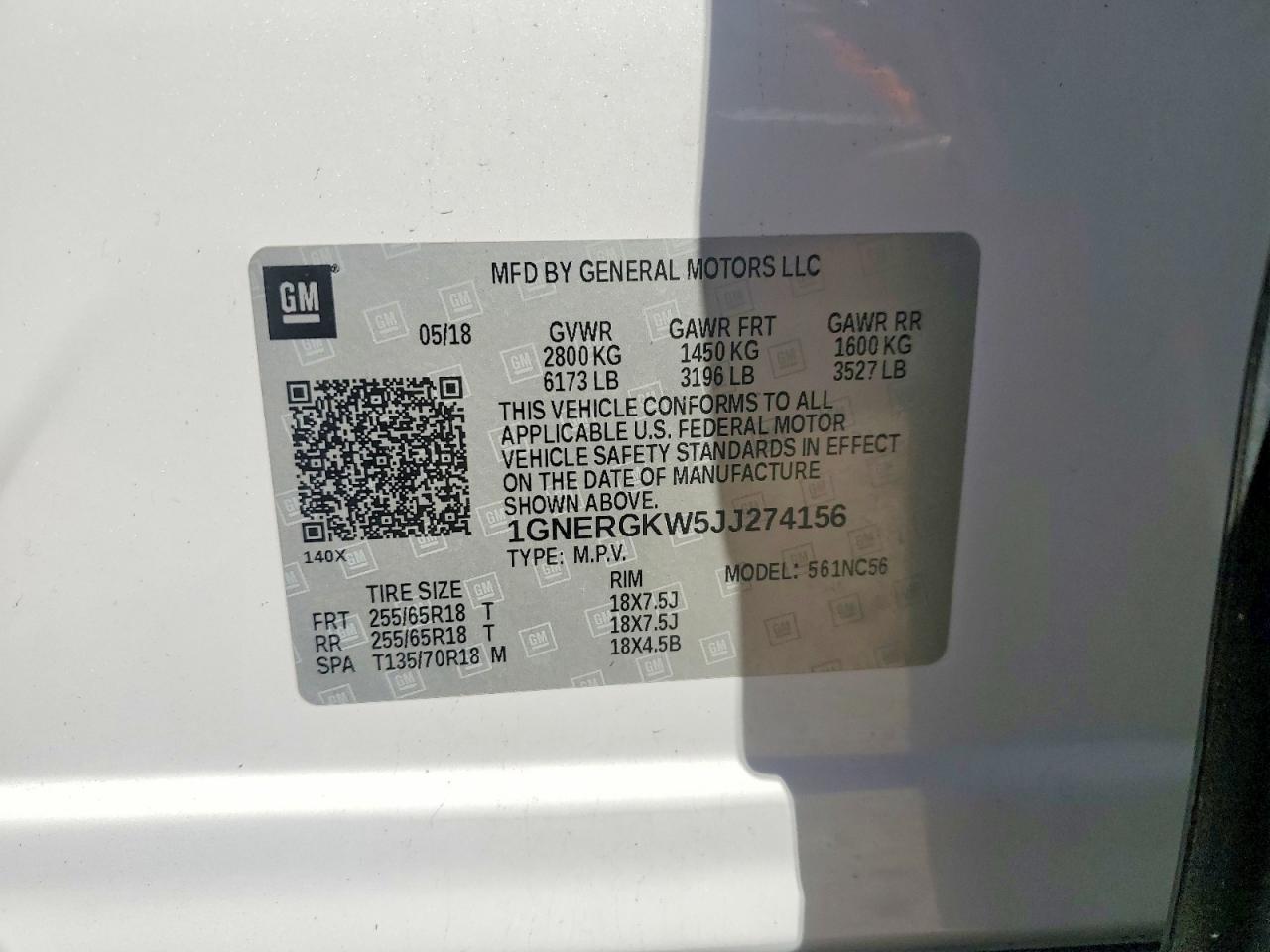 2018 Chevrolet Traverse Lt - zdjęcie 13
