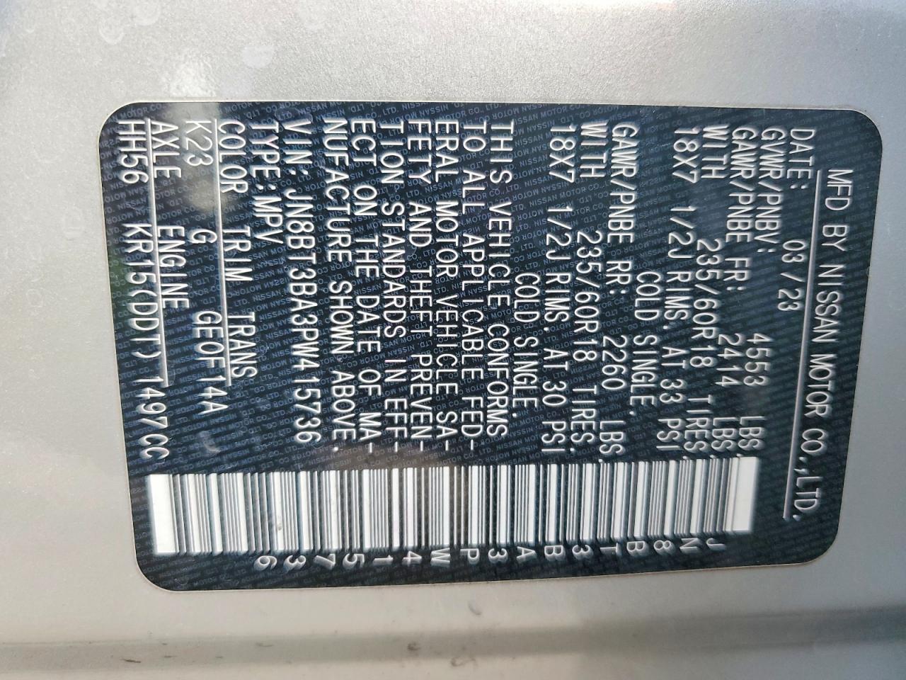 2023 Nissan Rogue Sv - zdjęcie 13