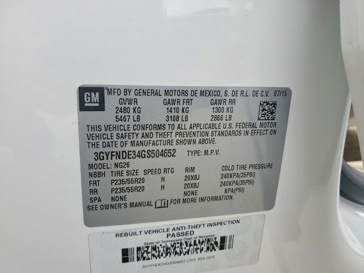 2016 Cadillac Srx Premium Collection - zdjęcie 12