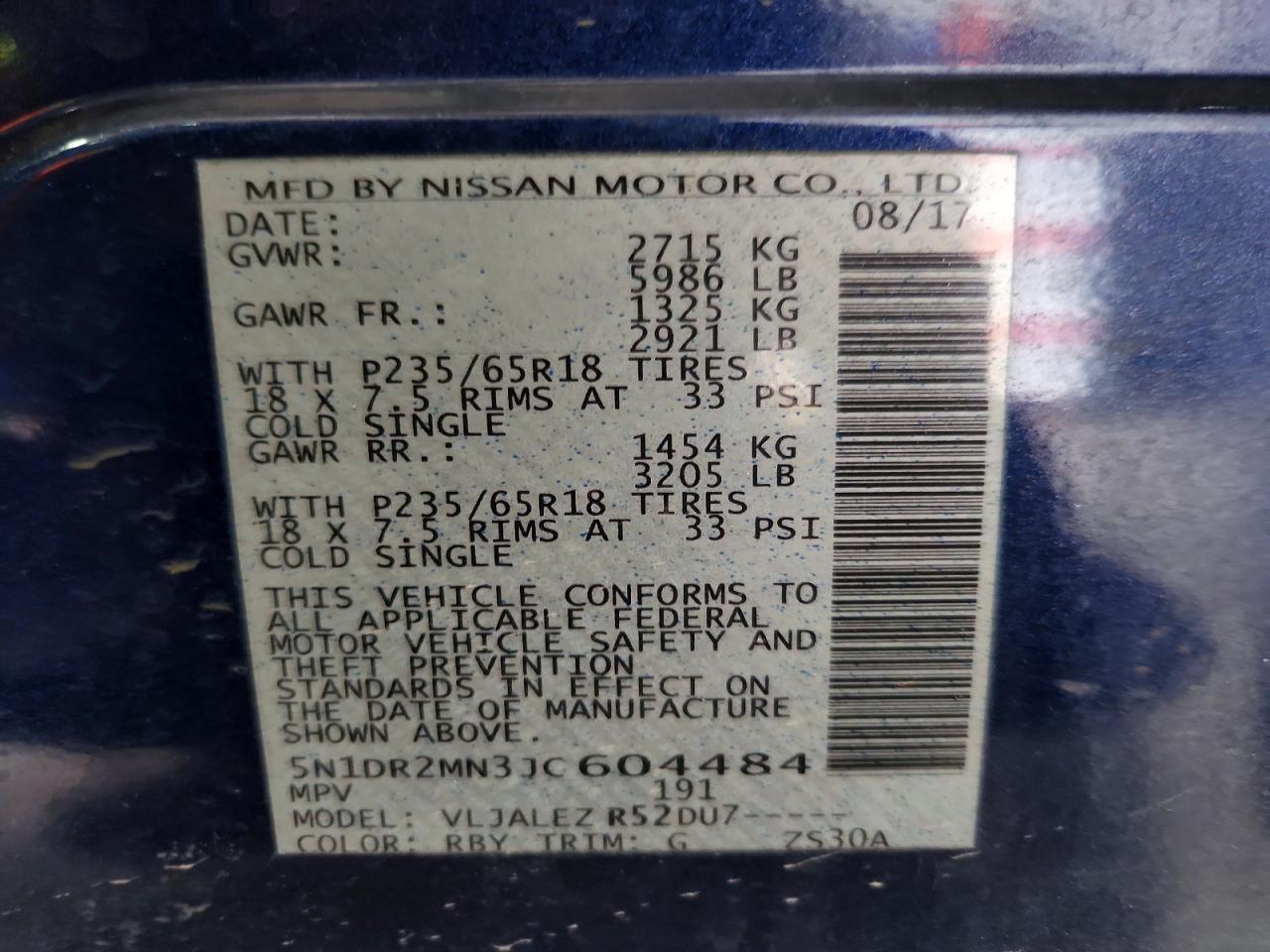 2018 Nissan Pathfinder Sv - zdjęcie 12