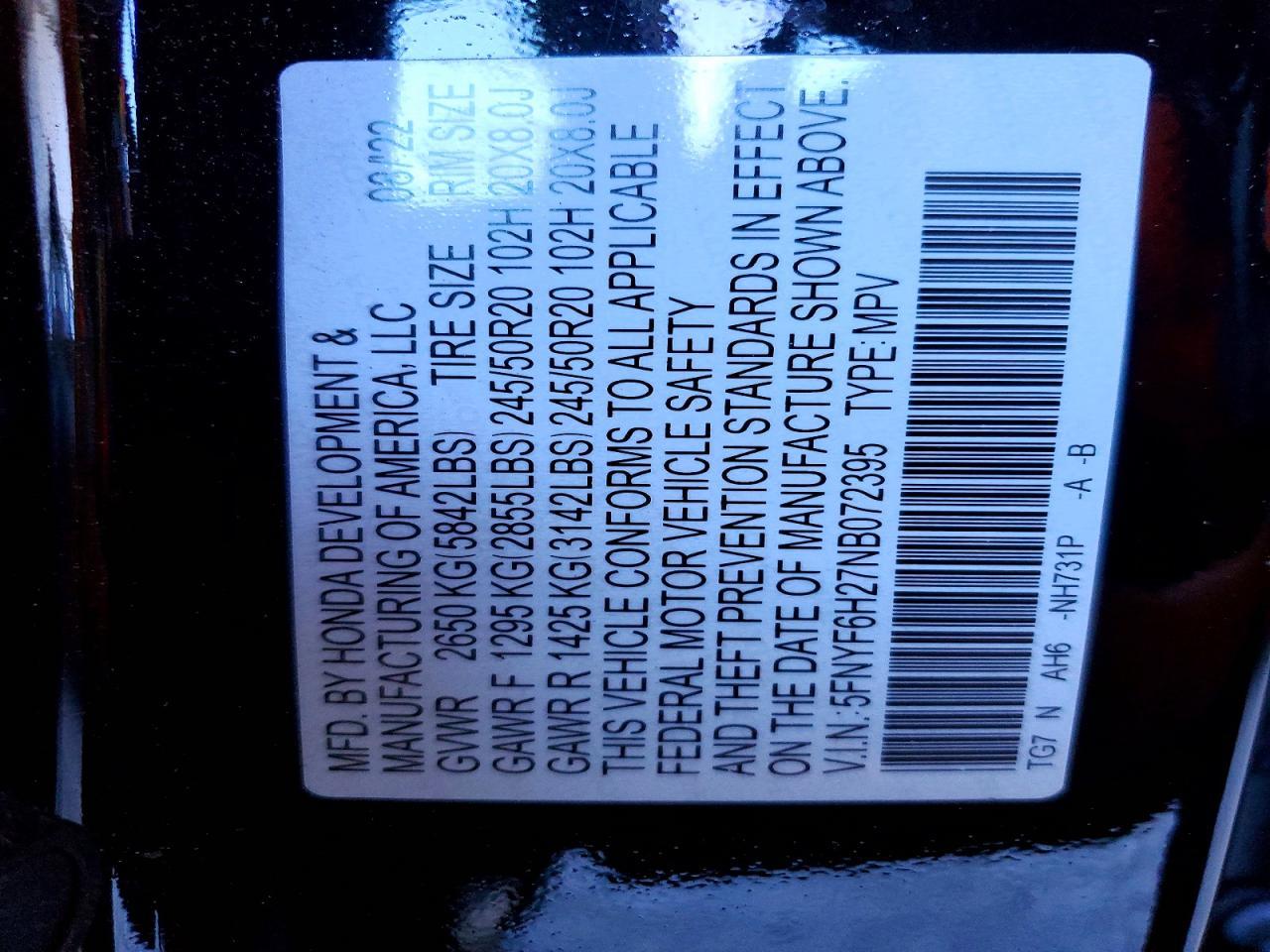 2022 Honda Pilot Se - zdjęcie 13