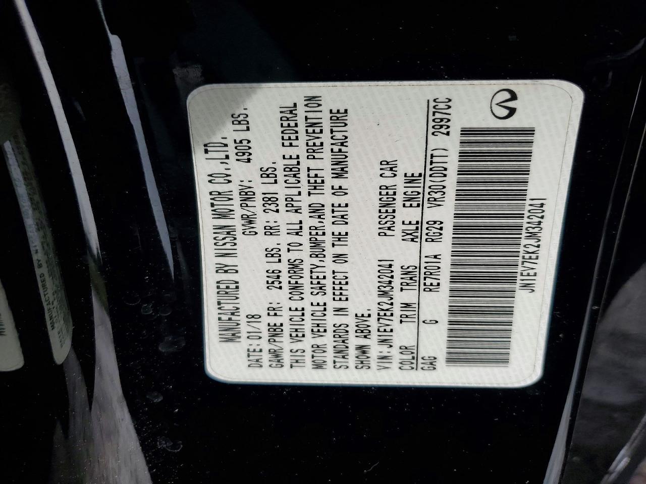 2018 Infiniti Q60 3.0T Luxe - zdjęcie 12