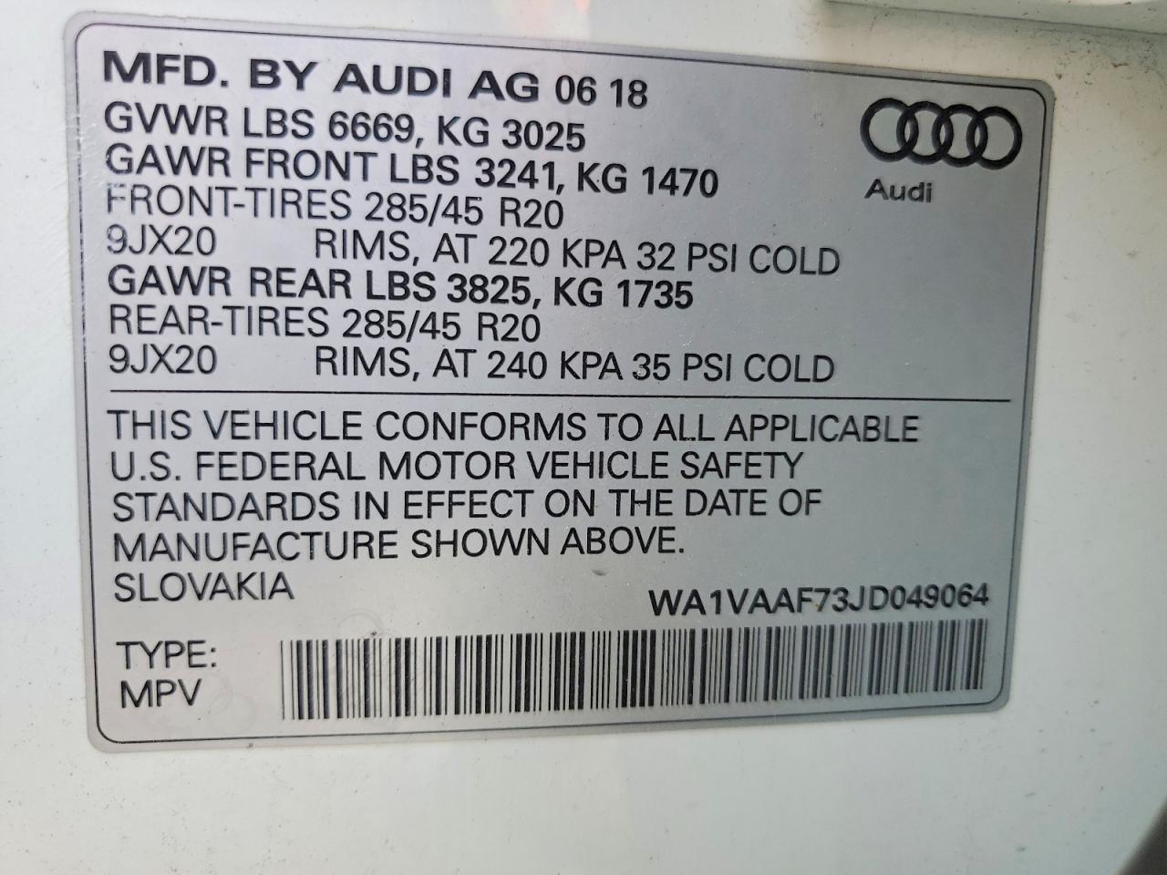 2018 Audi Q7 Prestige - zdjęcie 12