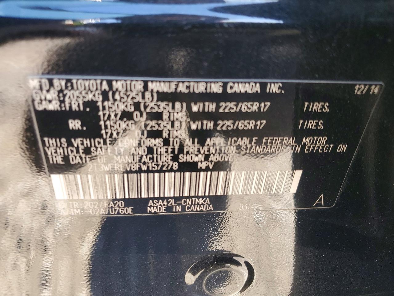 2015 Toyota Rav4 Xle - zdjęcie 12