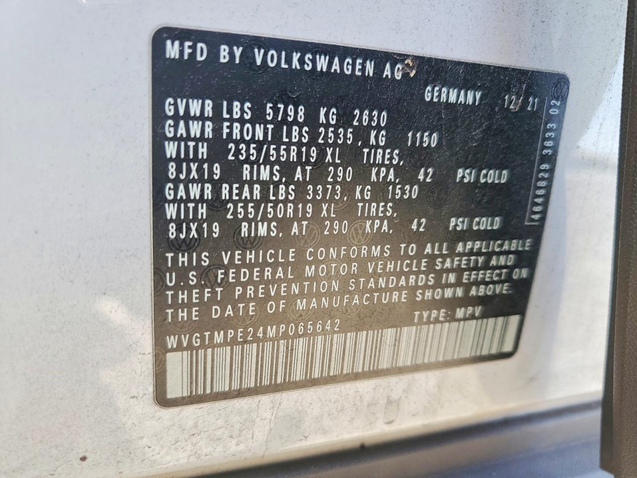 2021 Volkswagen Id.4 Pro S - zdjęcie 14