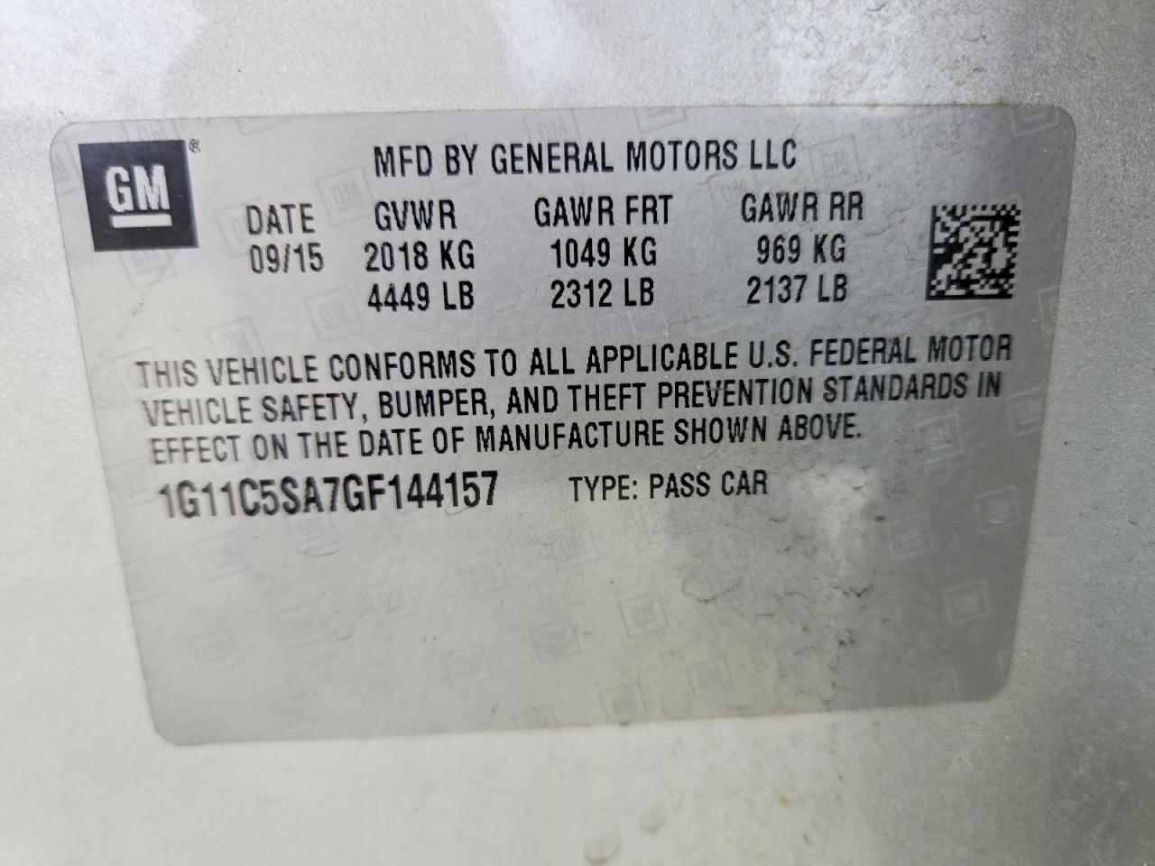 2016 Chevrolet Malibu Limited Lt - zdjęcie 12