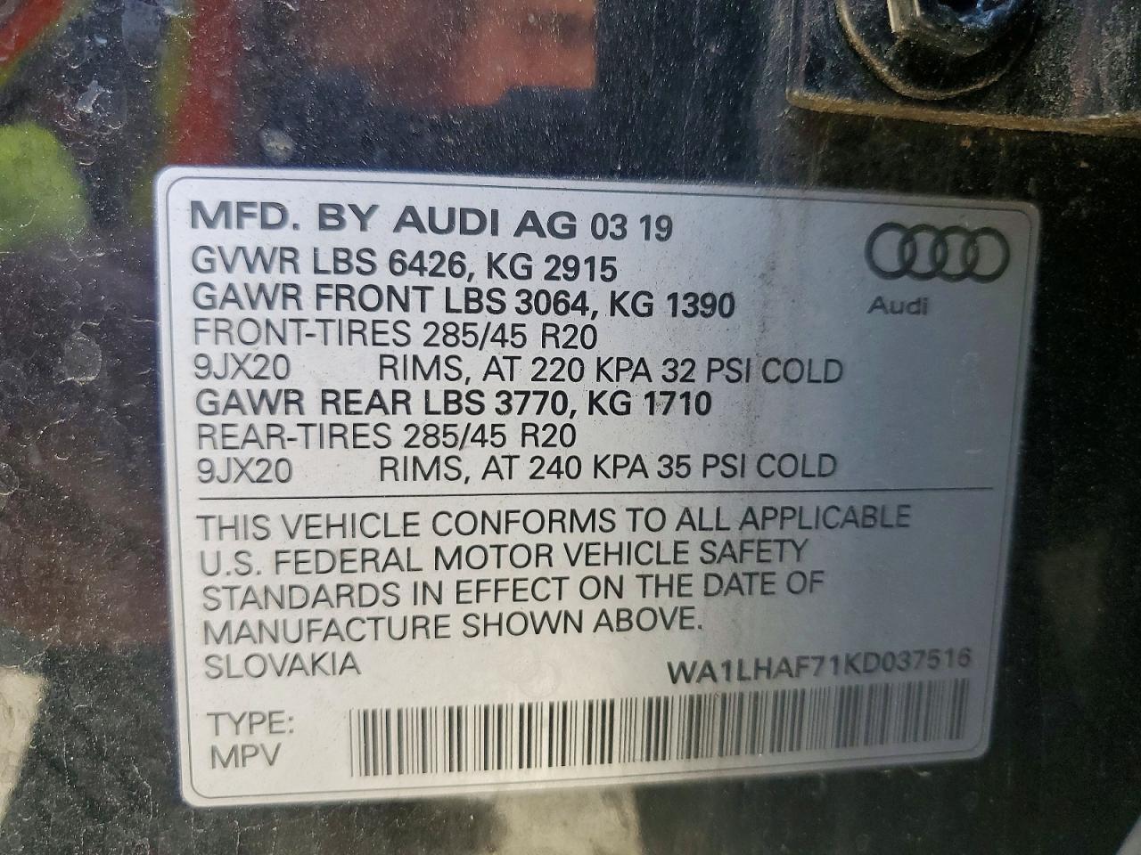 2019 Audi Q7 Premium Plus - zdjęcie 13