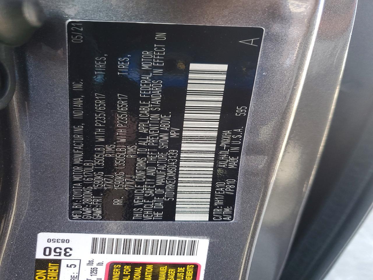 2021 Toyota Sienna Xle 7-Passenger - zdjęcie 14