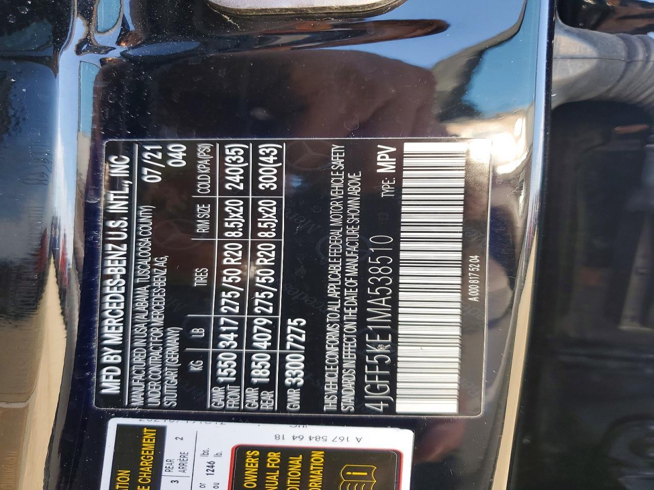 2021 Mercedes-Benz Gls 450 4Matic - zdjęcie 13