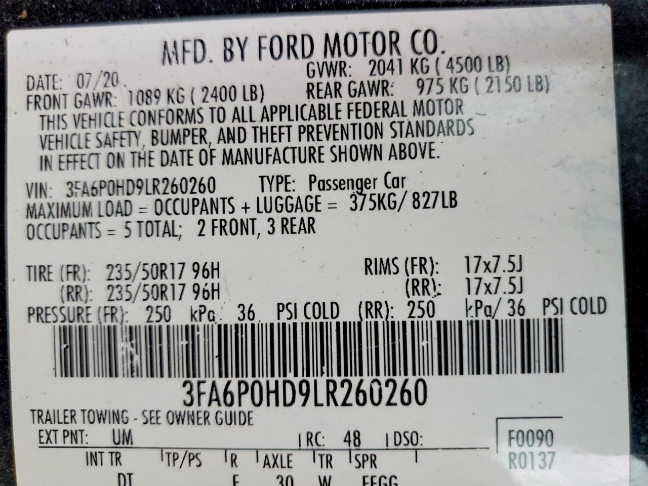 2020 Ford Fusion Se - zdjęcie 12