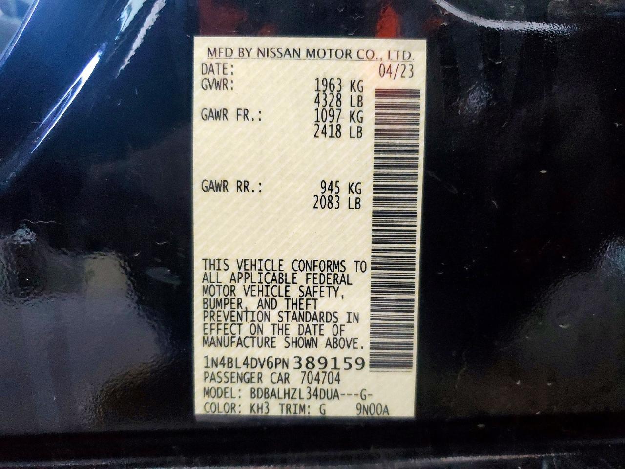 2023 Nissan Altima 2.5 Sv - zdjęcie 12